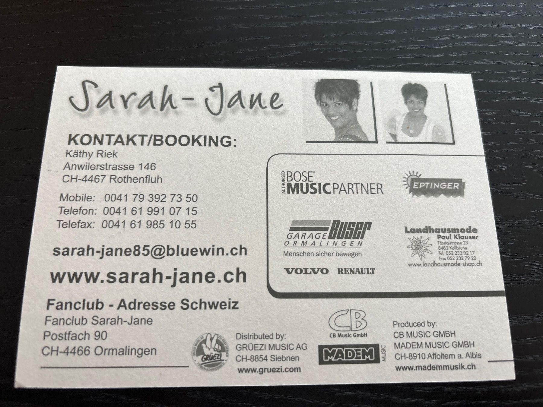 Autografi: Sarah-Jane – Usato da Uetendorf venduto da hoisle 1