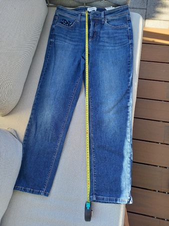 Cambio Jeans Piper blau Grösse D 38 mit Pailletten