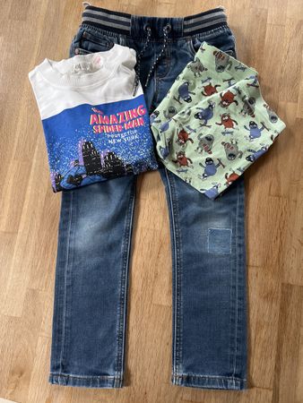 Kinder Set of Jeans, T-Shirt, 2 boxers