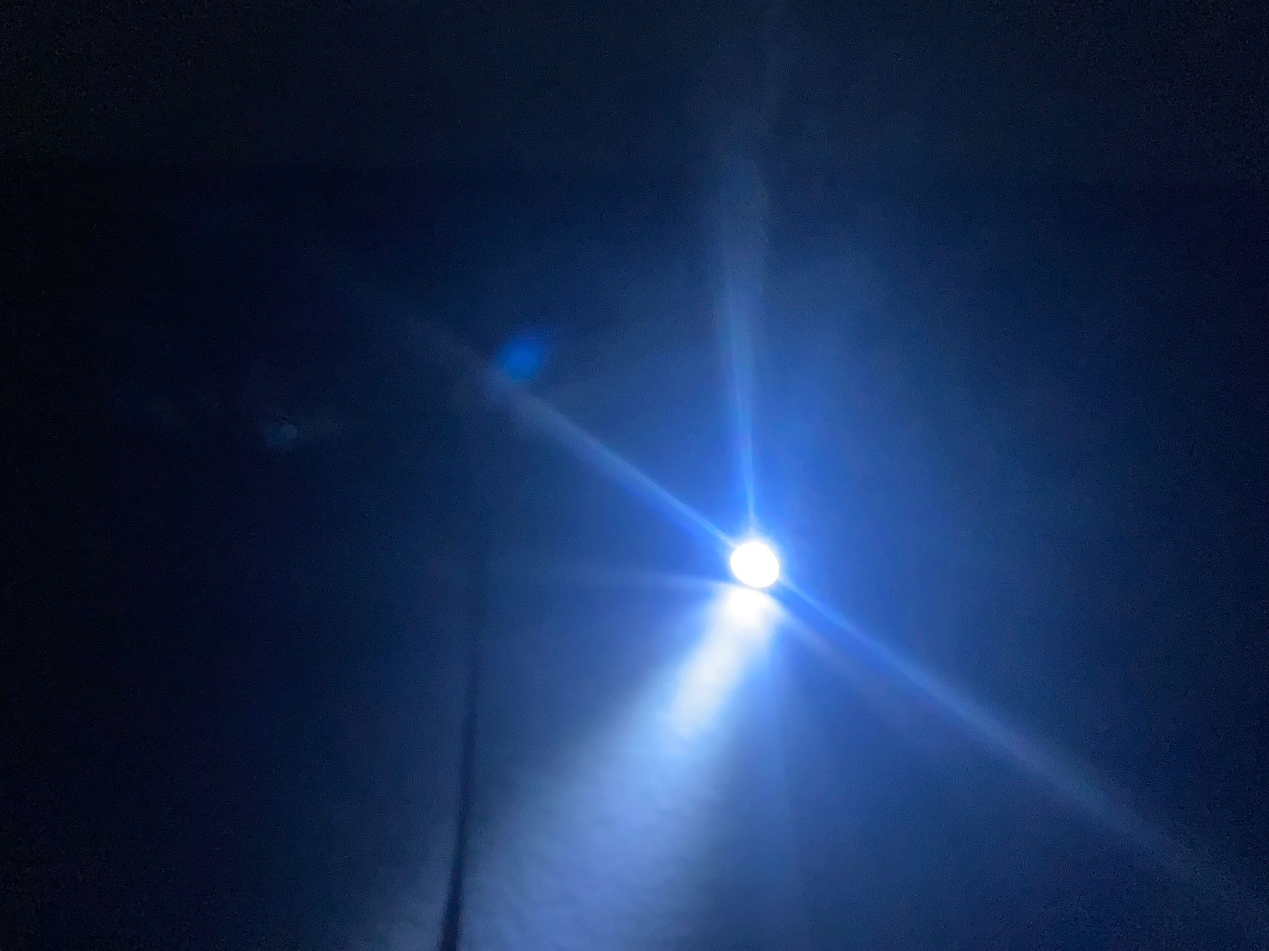 Lampade: LED Taschenlampe, blau, ca. 17 cm lang, magnetisch – Nuovo e nell'imballaggio originale da Neuenhof venduto da jorogo 4