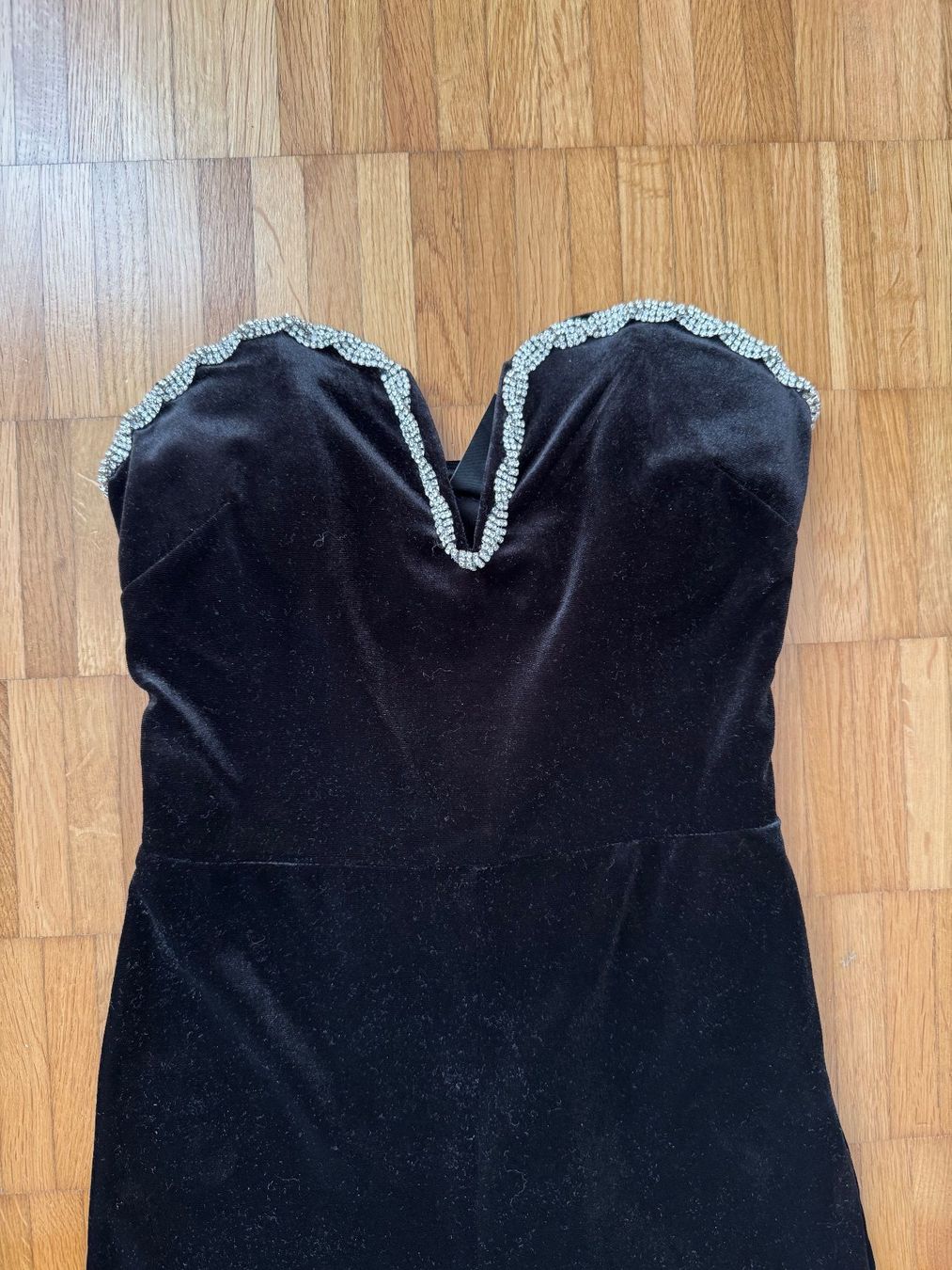 Tute: Schwarzer Samt Jumpsuit Strass Gr. 34 XS elegant Festlich – Nuovo (secondo la descrizione) da Jona venduto da Good_luck1_ 4