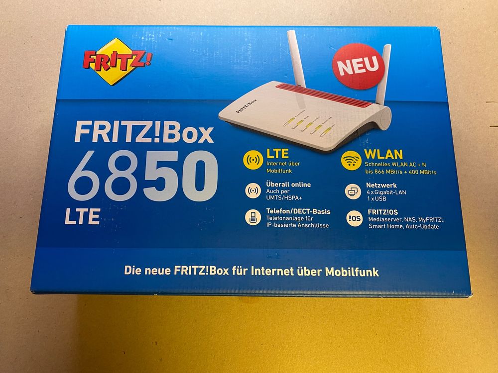 LTE-Router FRITZ!Box 6850 LTE International (Gebraucht) in Mühledorf SO ...