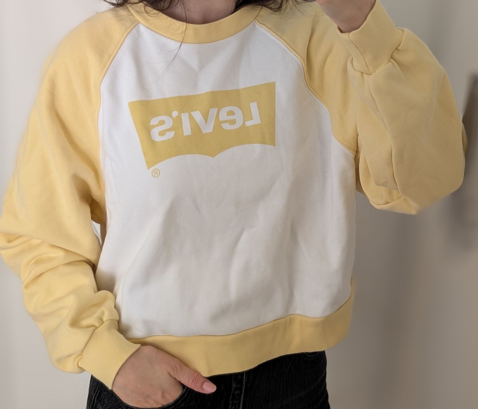 Levi's Maglioni & Felpe: Levi's Pullover, Grösse S, Gelb/Weiss, Top Zustand! – Usato da Basel venduto da a.kbs