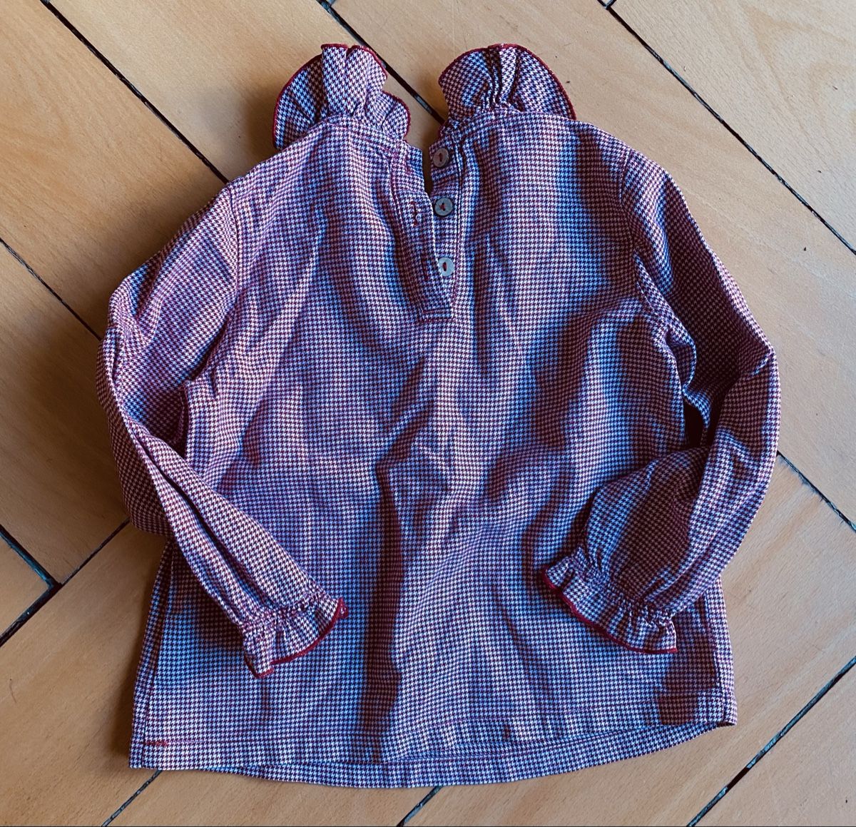 Blouses, T-shirts & Tops: Süsse Vichy-Caro-Bluse  – D'occasion à Zürich par petitedame 2
