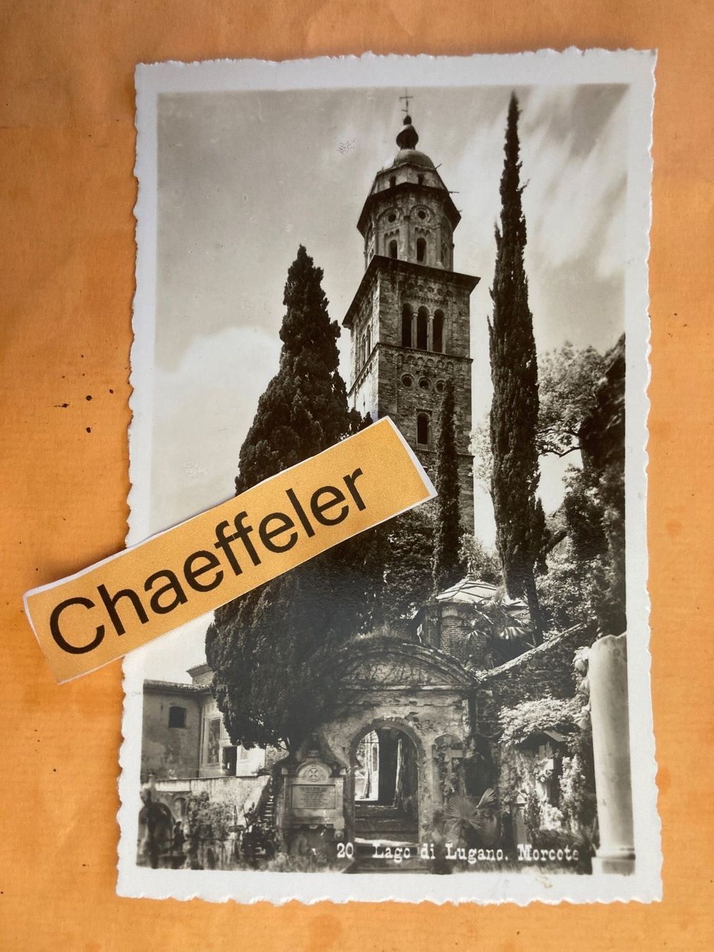 Cartoline postali: 20 Lago di Lugano, Morcote – Usato da Zürich venduto da Chaeffeler