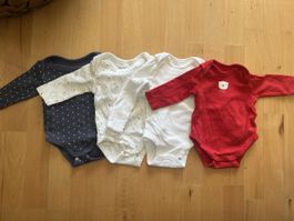 4er Set Baby Bodies Langarm, Grösse 50/56