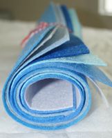 BASTELFILZ-SET, 7 Farben 30x30 cm Set 17