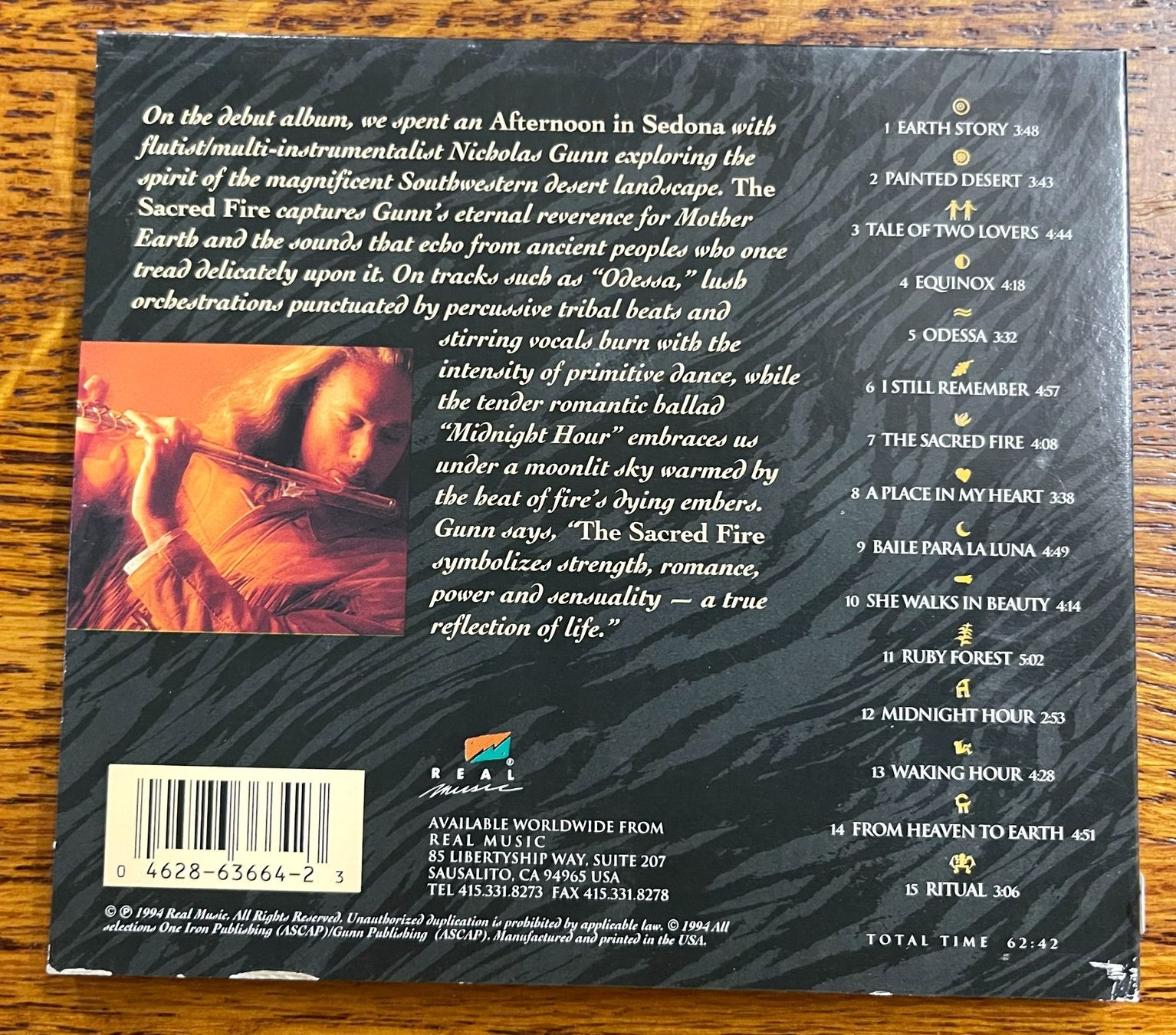 CD: Nicholas Gunn - The Sacred Fire CD – Usato da Oftringen venduto da Vucki 1