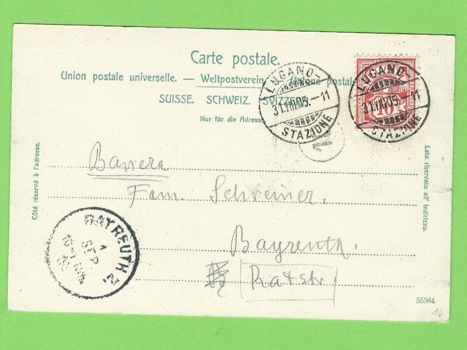 Ansichtskarten: Monte S.Salvatore – Gebraucht aus Zürich von t24_de 1