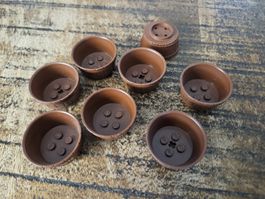 lego 64951 lot de 8 pièces Reddish Brown Container, Barrel