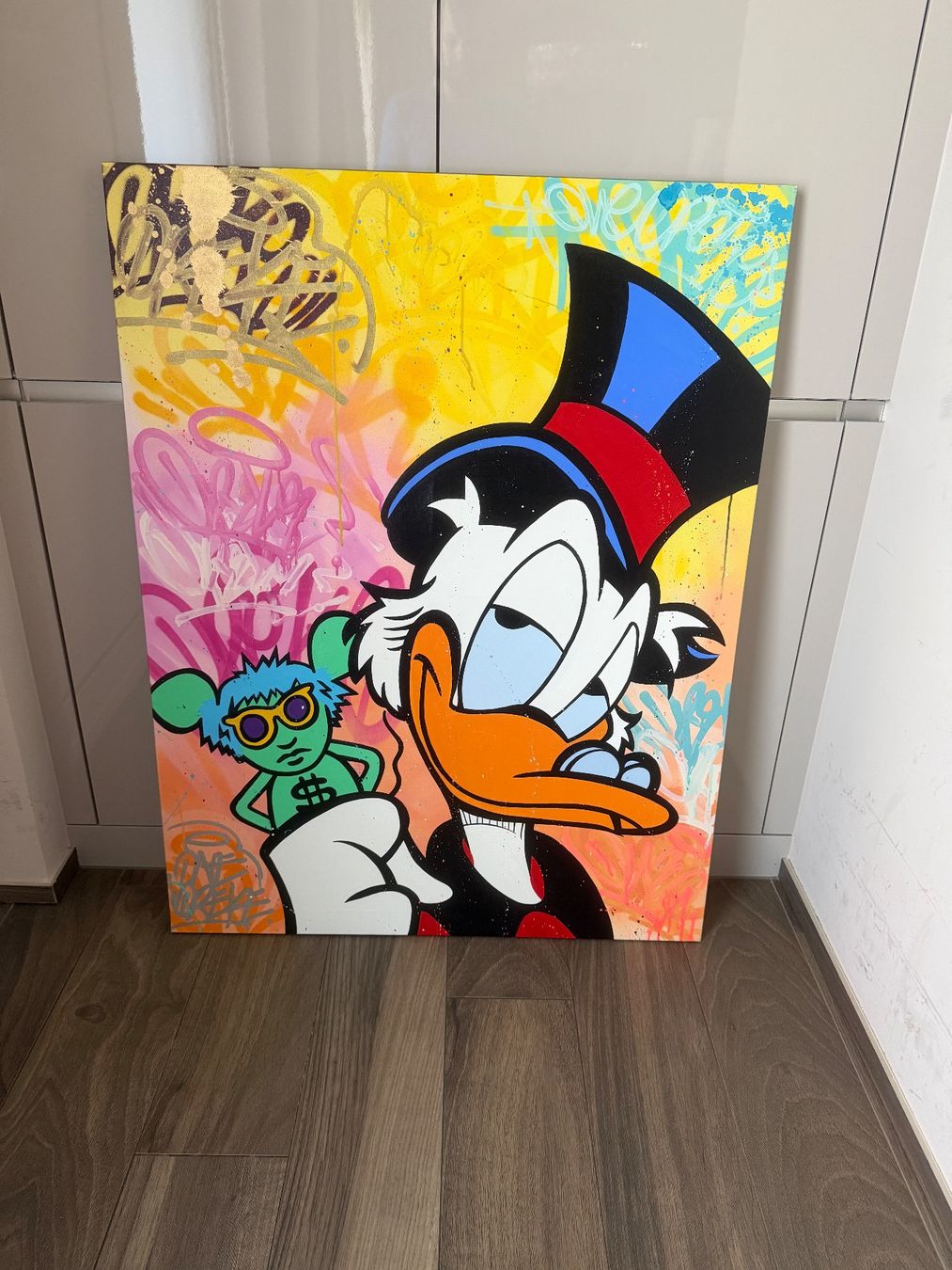 Dipinti: ANDY MOUSE - Mr. Oreke - original / unikat - Artwork – Usato da Horgen venduto da Auction-Kings 1