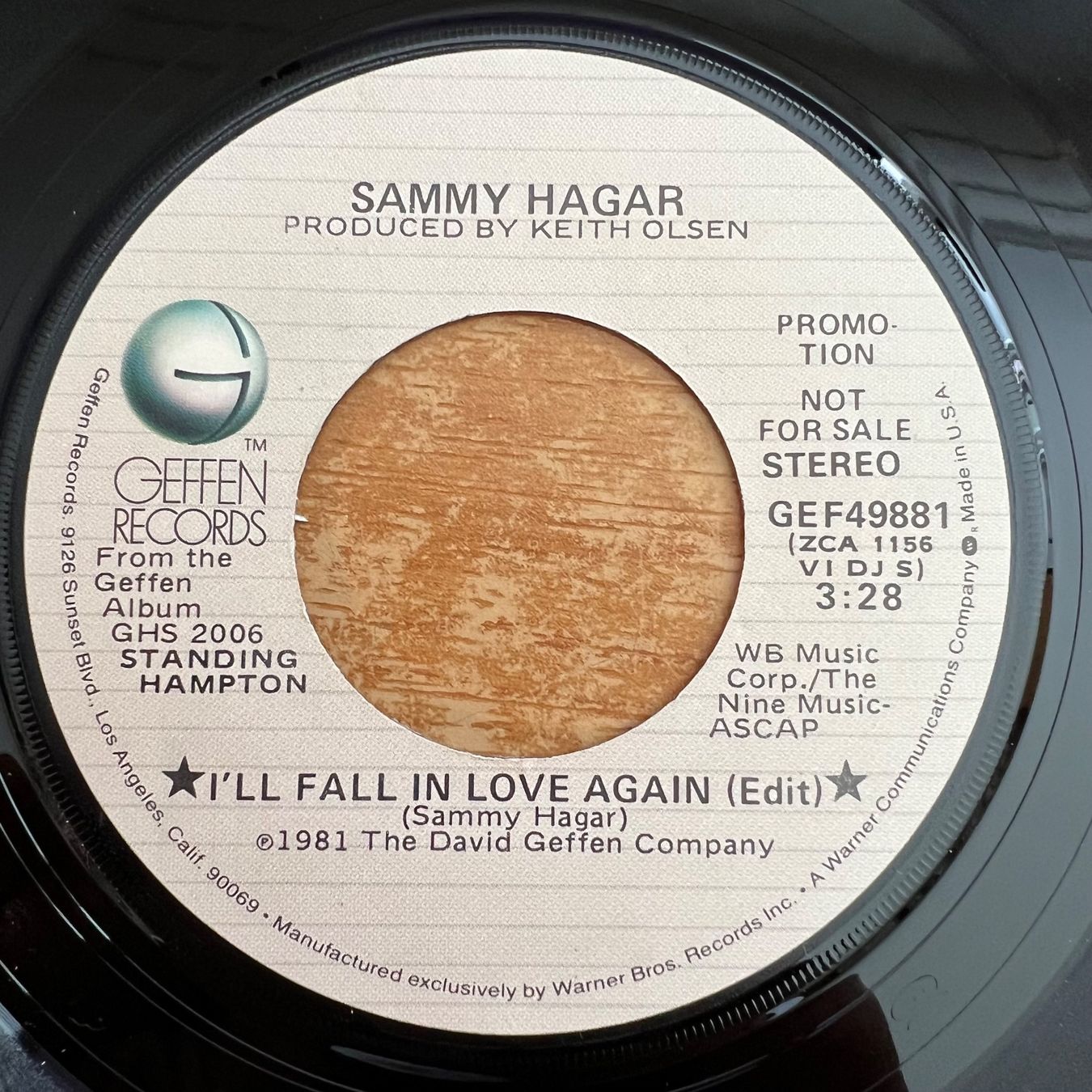 Dischi in vinile: Sammy Hagar - I'll Fall In Love Again / US-Promo 1981 – Usato da Gais venduto da soundcave57