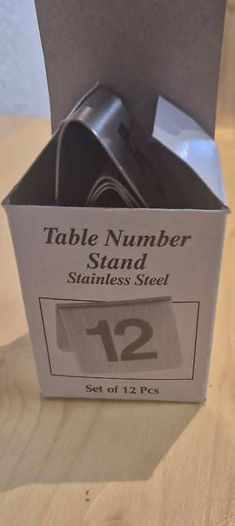 Tutte le decorazioni: 12x Numéros de table en acier inoxydable,  comme neufs – Usato da Châtonnaye venduto da lem_x9zx