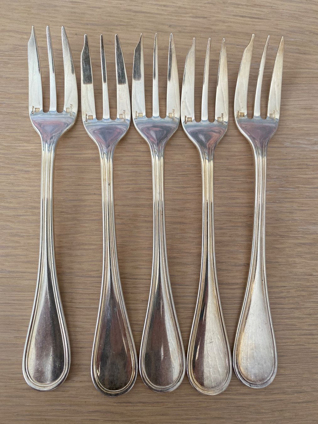 Christofle Set di posate: Christofle Albi 5 Dessert Forks – Nuovo (secondo la descrizione) da Herrliberg venduto da non_5qdb 4