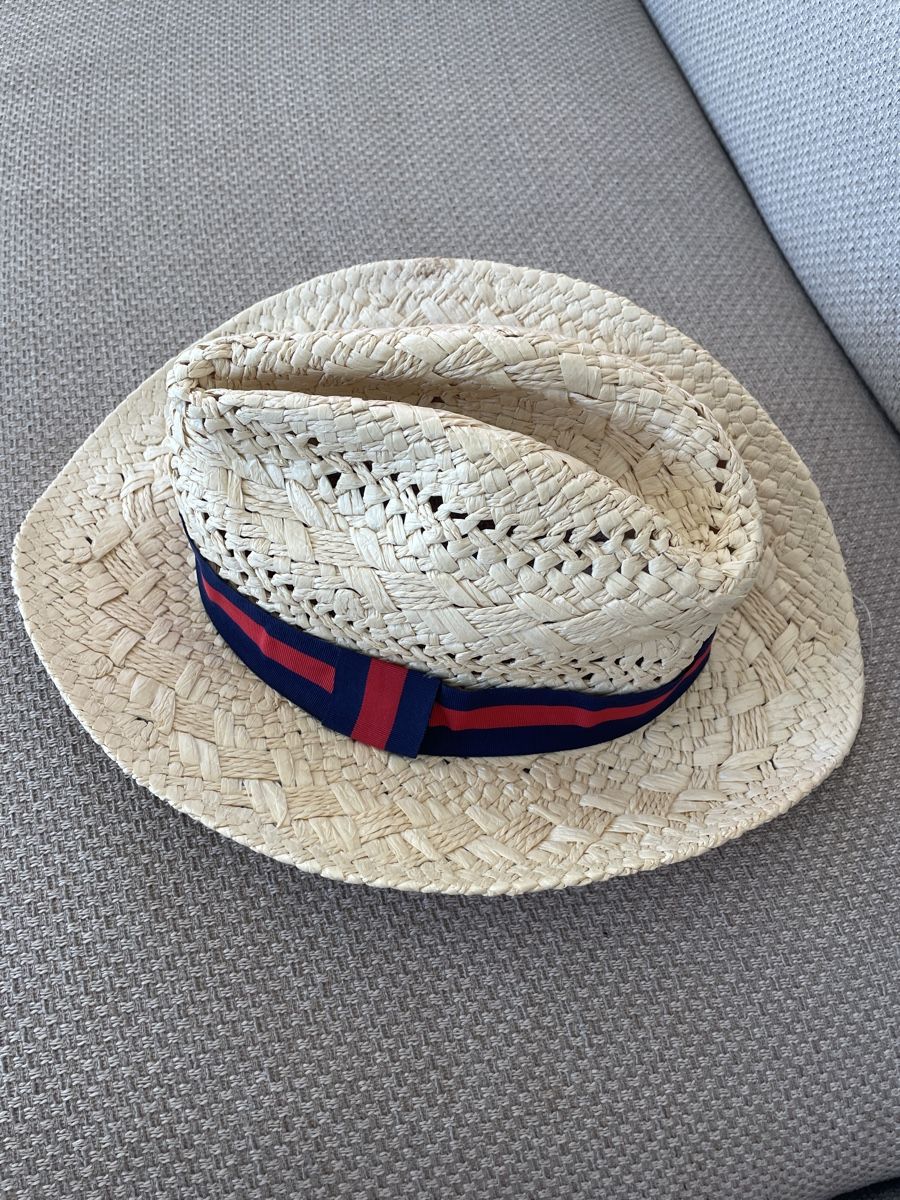 Chapeaux, bonnets & casquettes: Summer Straw Hat with Red & Blue Band – D'occasion à Zürich par muz_5h6k