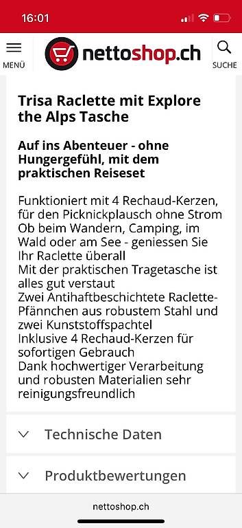 Elettrodomestici da cucina: Trisa Racletteofen Kerzen – Usato da Romanshorn venduto da sabe4 2
