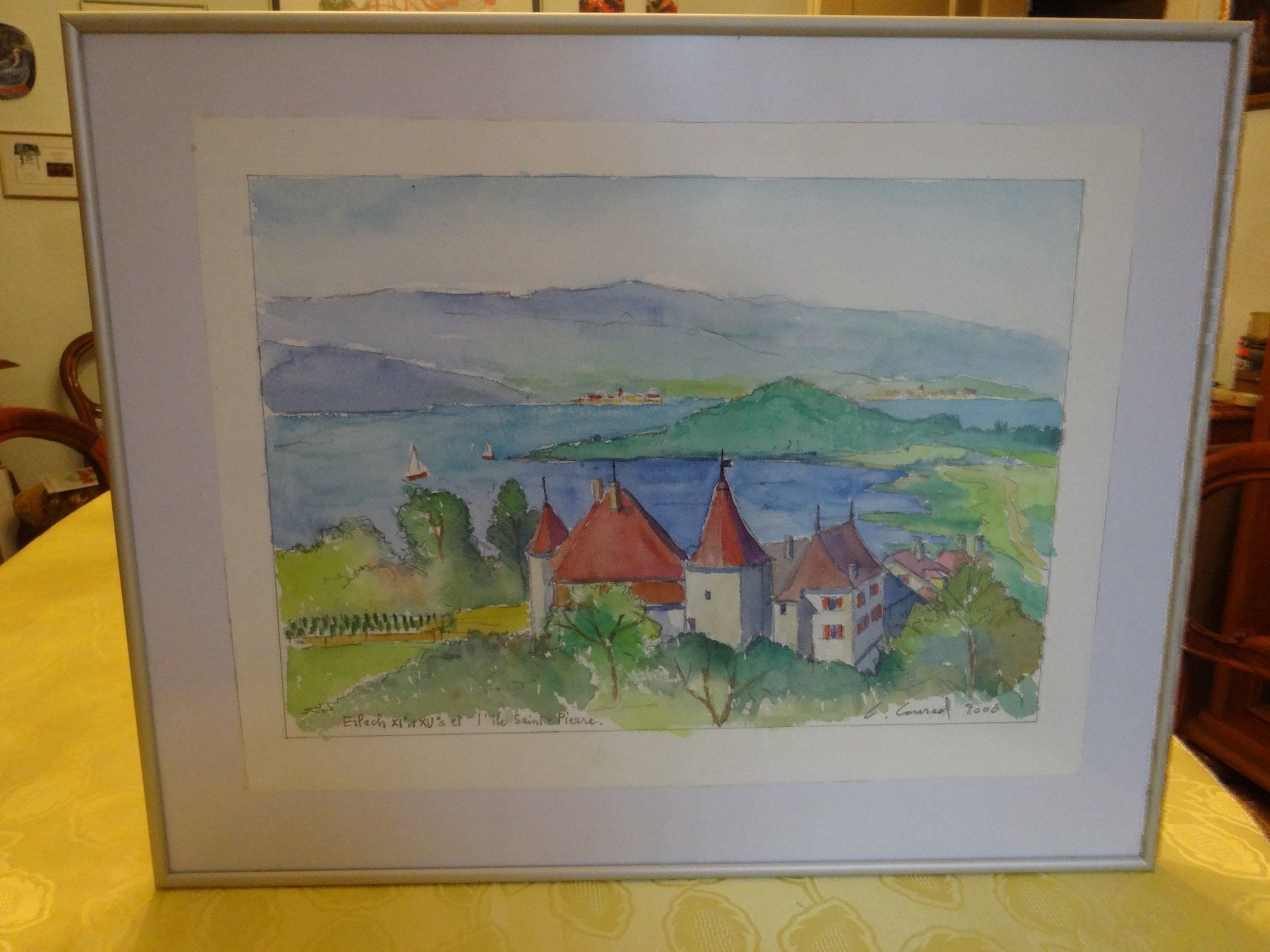 Gemälde: Aquarelle Erlach / Cerlier – Neu und originalverpackt aus Biel/Bienne von milamila02