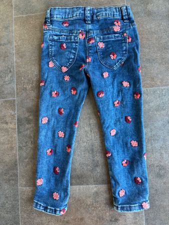 S.Oliver Jeans Blumenstickerei Gr. 98  NP SFr. 49.90