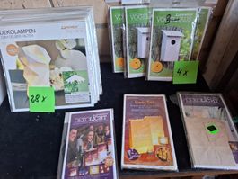 Luminaria Bastelset Dekolampen Vogelhaus Konvolut neu. 35 x