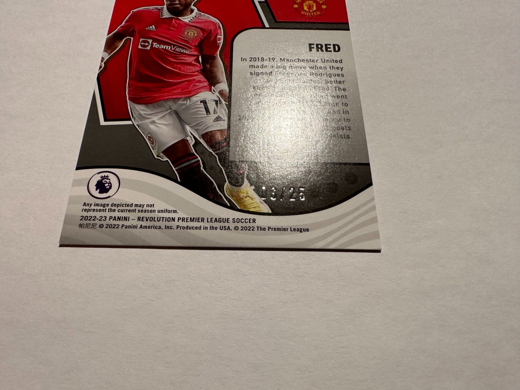 Panini Carte collezionabili: 2022 Panini Revolution Fred /25 – Usato da Hagendorn venduto da Pokecollectorch 3