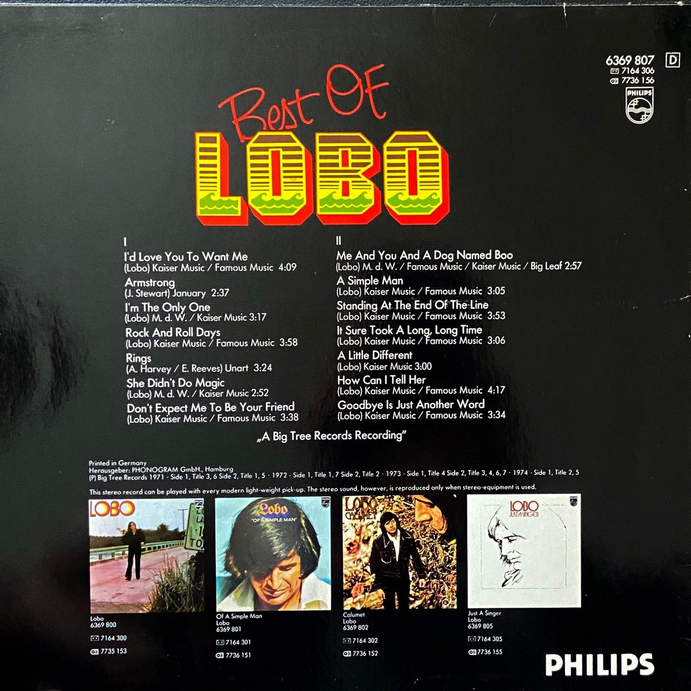 Dischi in vinile: Best of Lobo – Usato da Feldbach venduto da CDF10 1