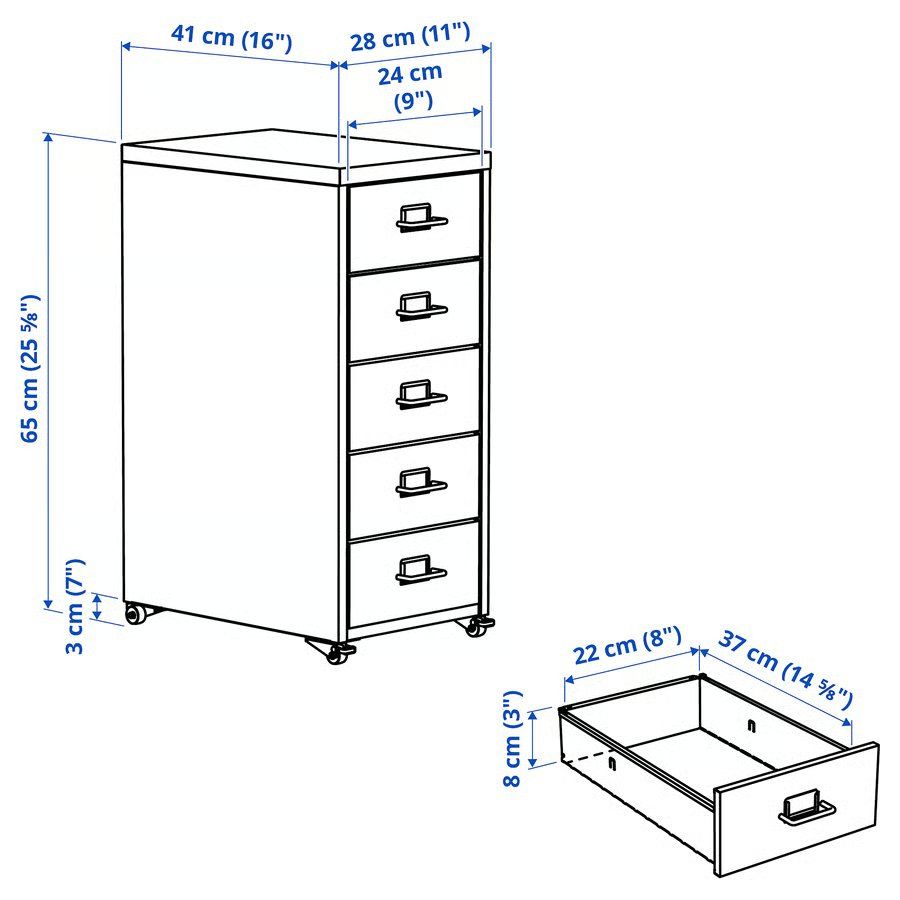 Ikea Banconi: IKEA HELMER Schubladenelement auf Rollen – Usato da Regensdorf venduto da mo_do_b 3