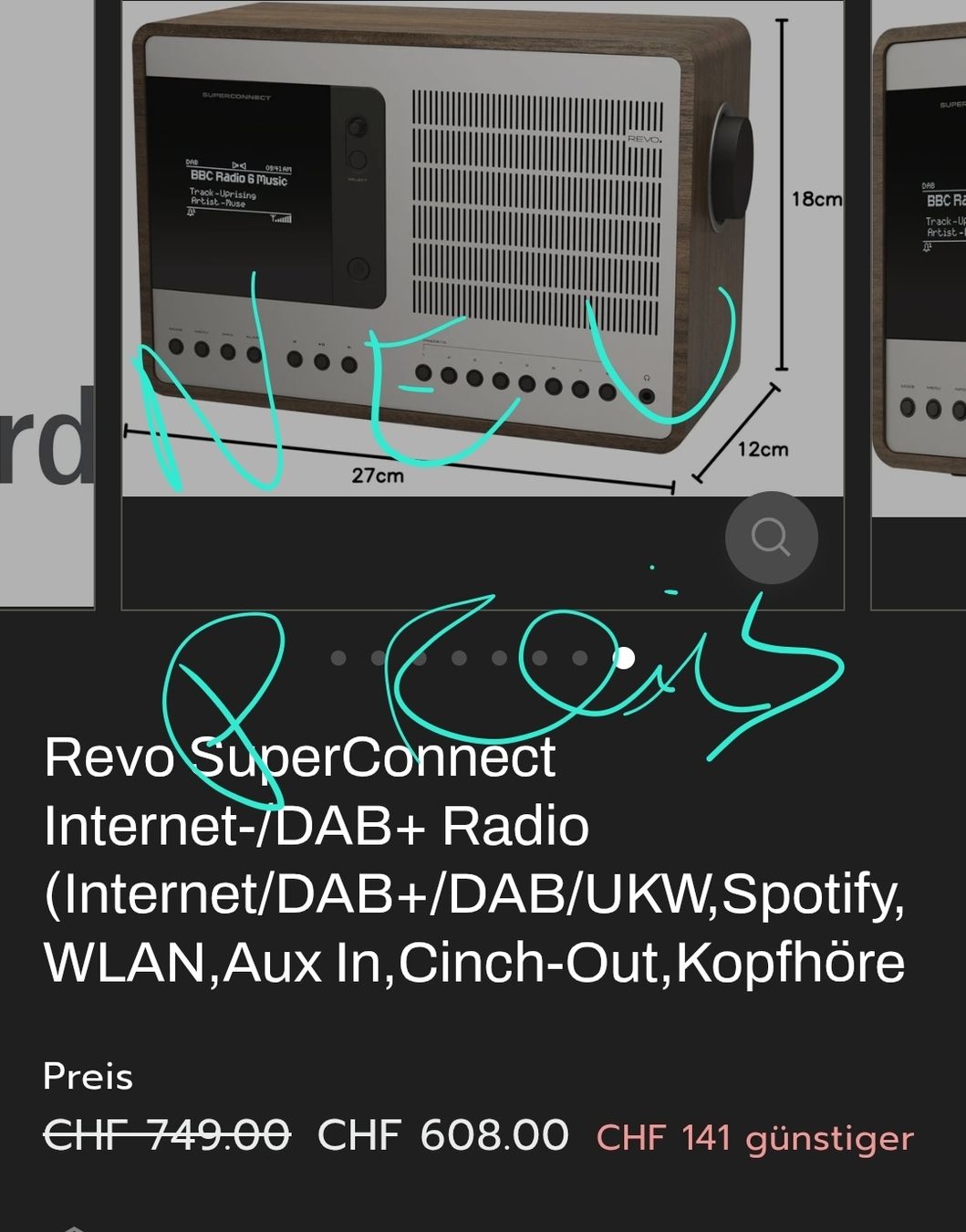 Revo Radio: Revo SuperConnect Radio, comme neuf. – Nuovo (secondo la descrizione) da Tecknau venduto da Anadias 5