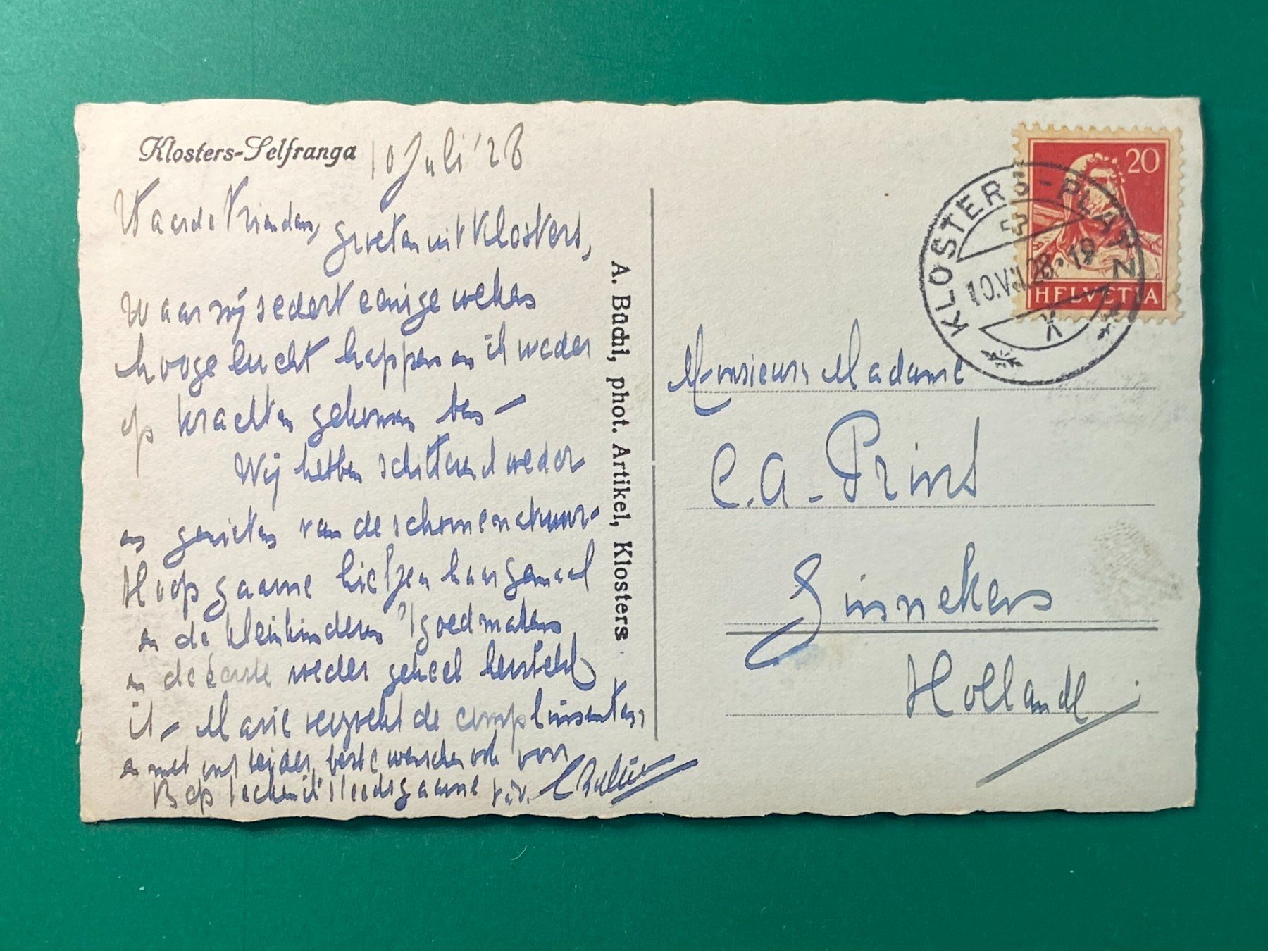 Ansichtskarten: Klosters-Selfranga – Gebraucht aus Steg VS von danwer74 1