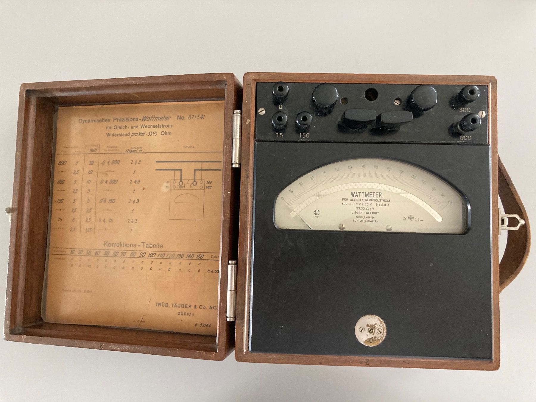 Messen: Antikes Wattmeter 1950 – Gebraucht aus Rüti ZH von Carver61