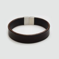 Herren Armband Leder & Edelstahl (M00030)