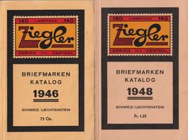 2 ZIEGLER Kataloge 1946 + 1948 - schön