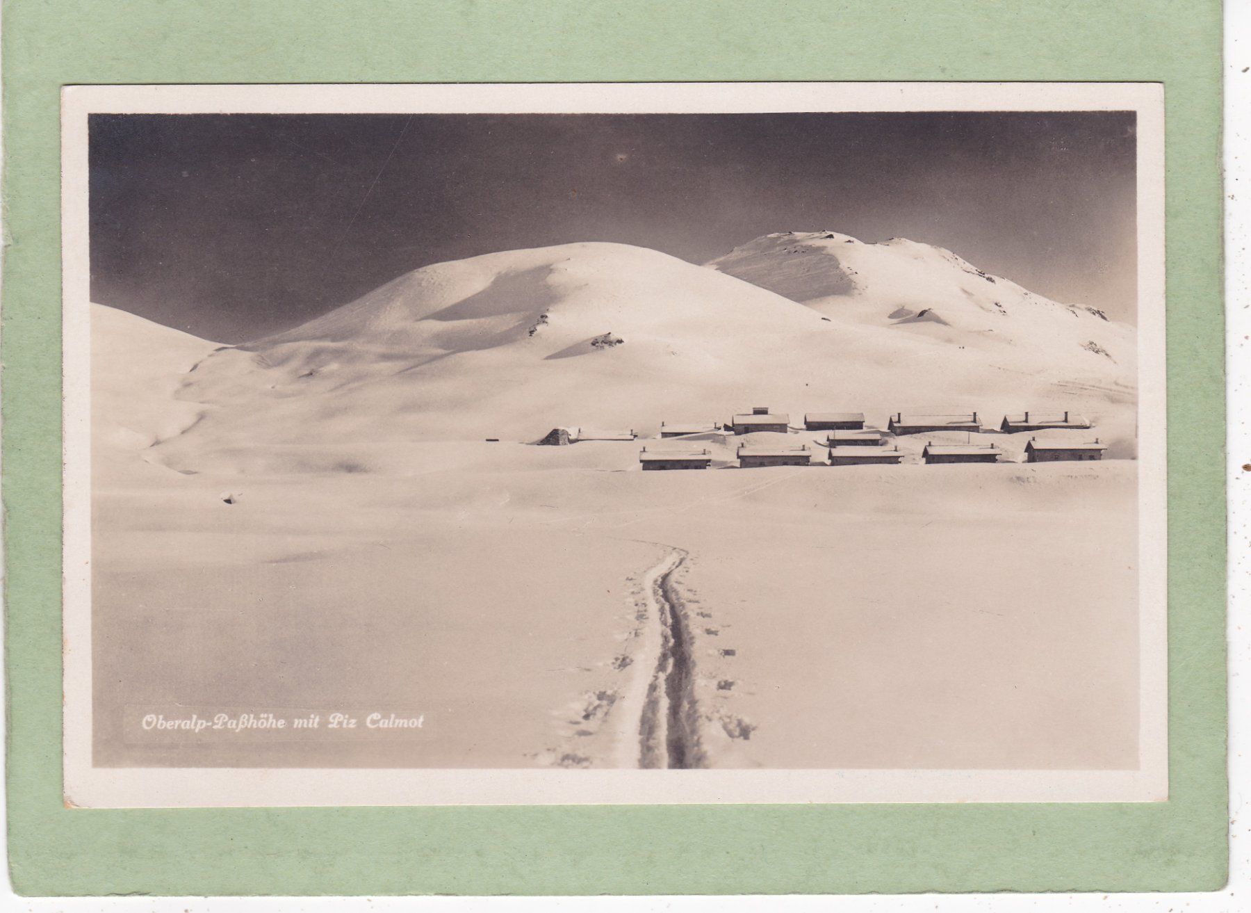 Cartoline postali: Oberalp Passhöhe mit Piz Calmot – Usato da Herisau venduto da Lisegrat2008