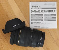 Zu Canon: Sigma 24-70mm 1:2.8 EX DG Aspherical DF + GeLi