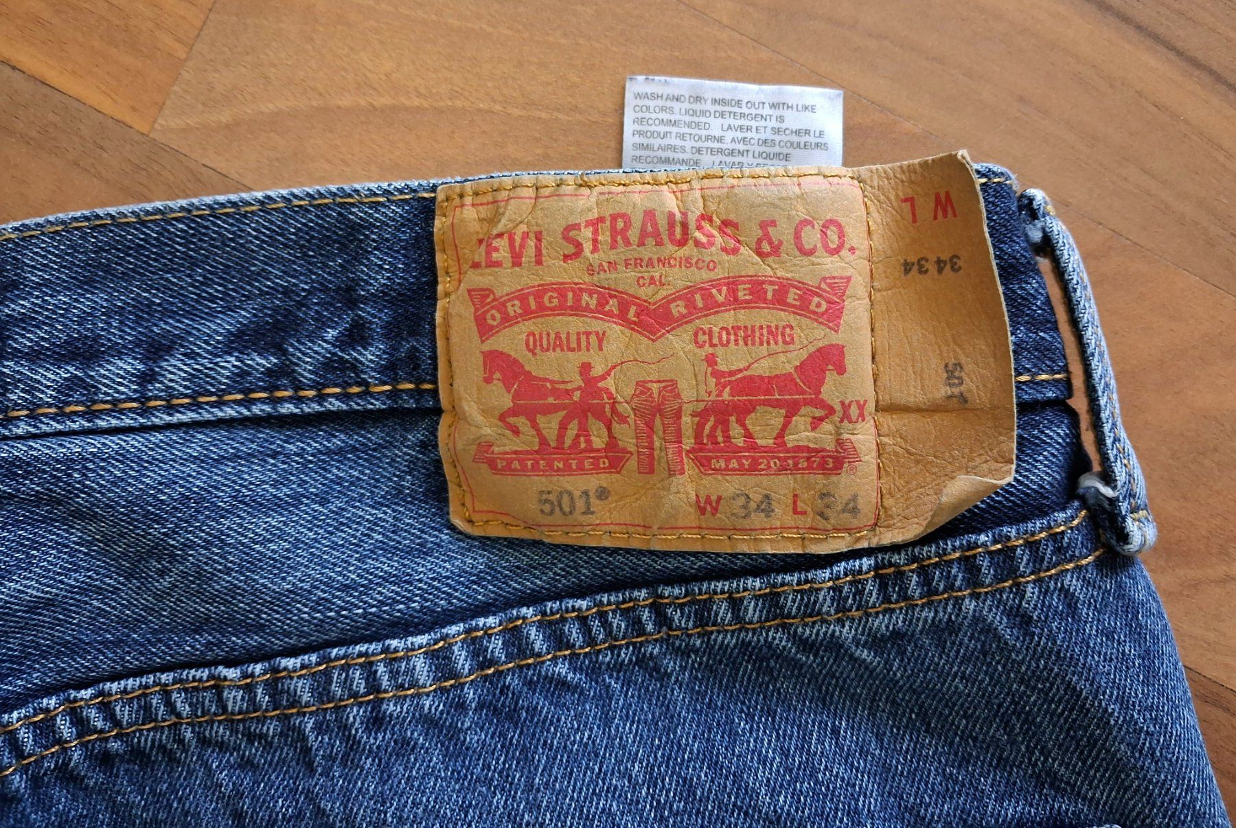 Levi's Jeans: Levis 501 - W34 L34 - blau – Usato da Wilderswil venduto da Silverybrown 3