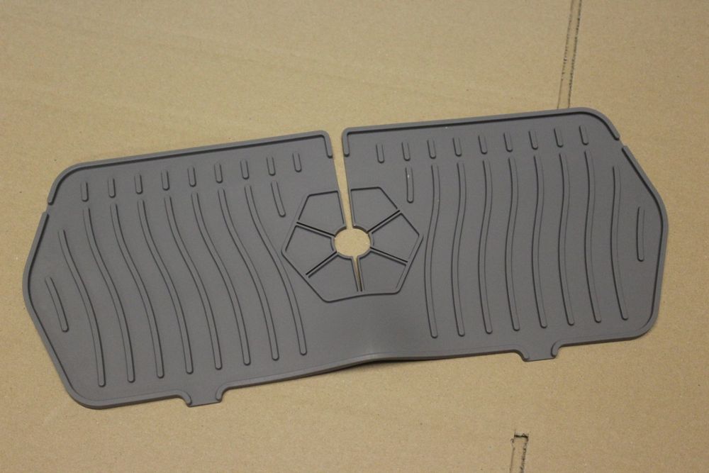 Adorila Silikon Spritzschutz Für Spüle & Badewanne | 50,8x15,2cm Kantenschutz - Schwarz | Wasserschutz Küche & Bad