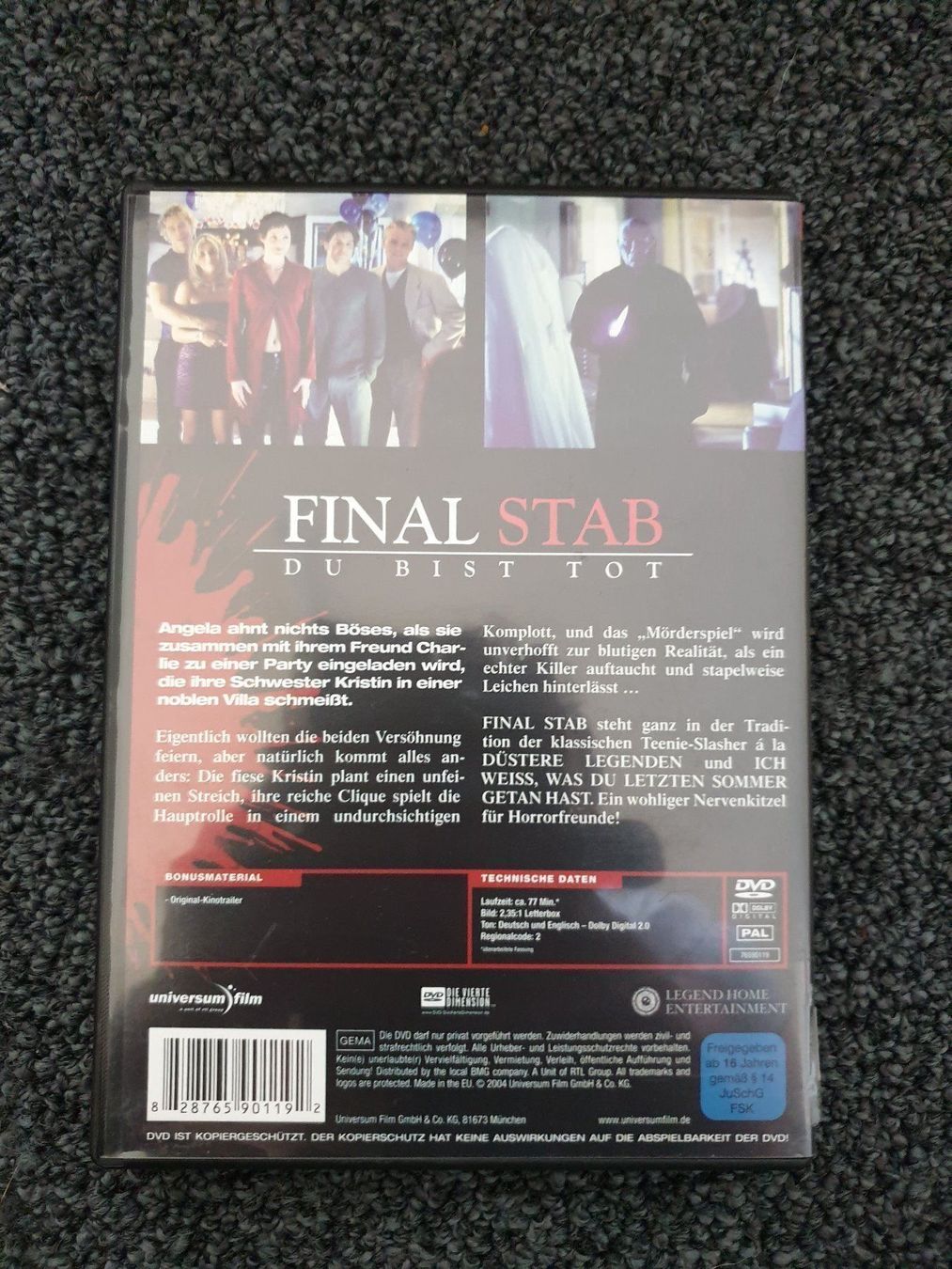 Tutti i DVDs: FINAL STAB (NR36) – Usato da Ruswil venduto da Ruck.Zuck. 1