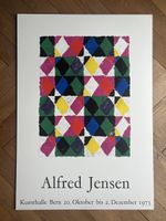 Werbeplakat Alfred Jensen Kunsthalle Bern 1973 100x70cm