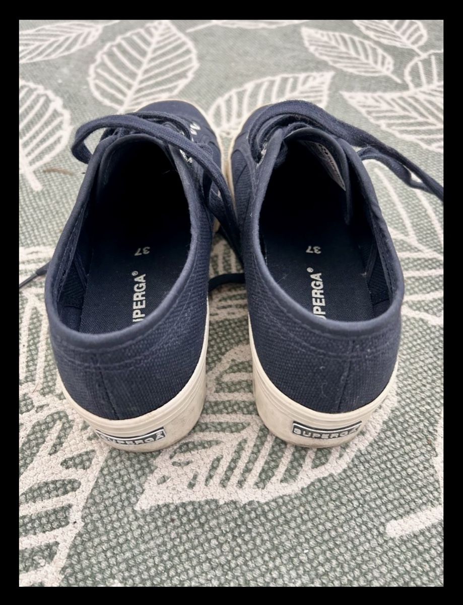 Superga Damenschuhe: Superga Plateauschuhe dunkelblau Gr. 37 – Gebraucht aus Winterthur von Guizza93 3