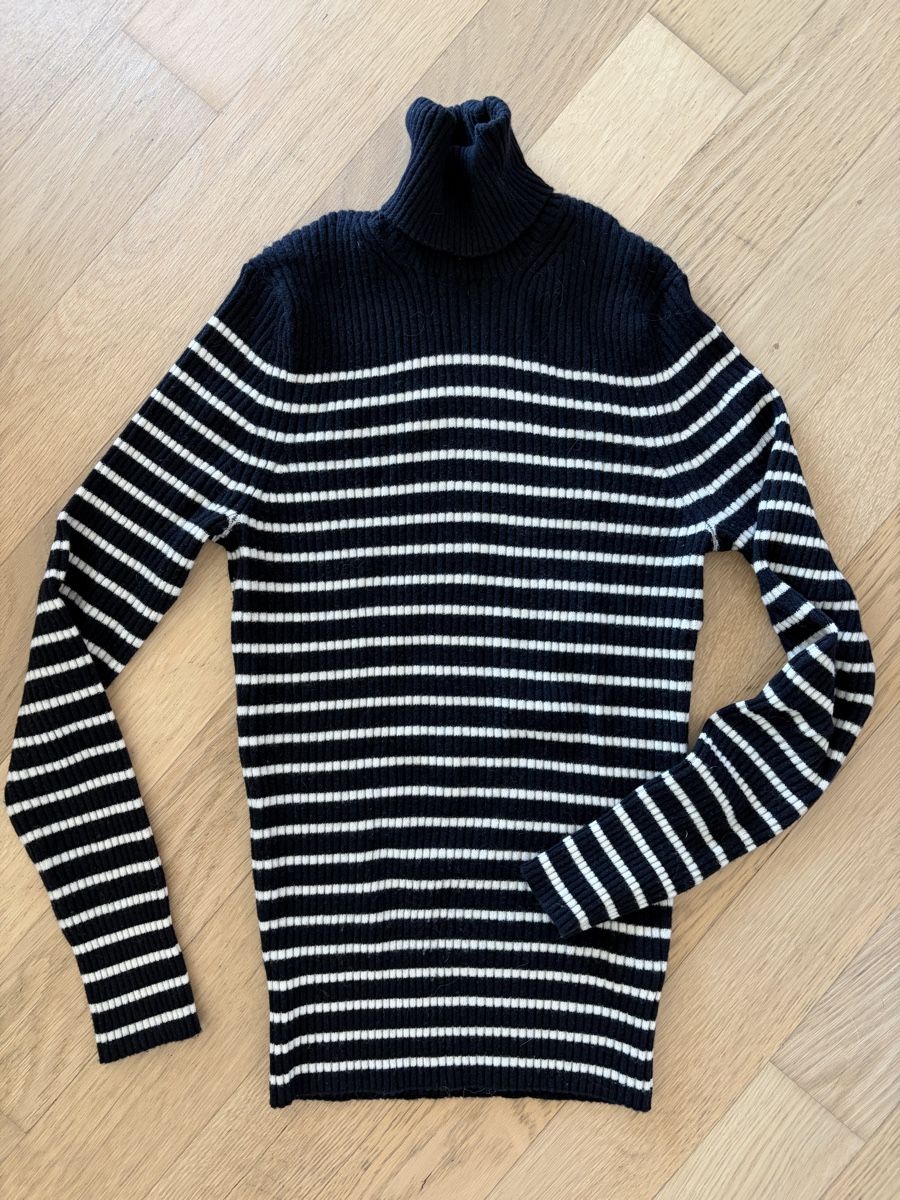 Maglioni & Felpe: Vince Kaschmir Rollkragenpullover dunkelblau/weiss Gr S – Usato da Kloten venduto da Rosaly1