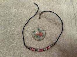 Vintage Brosche von Seltman, Weiden und Halskette