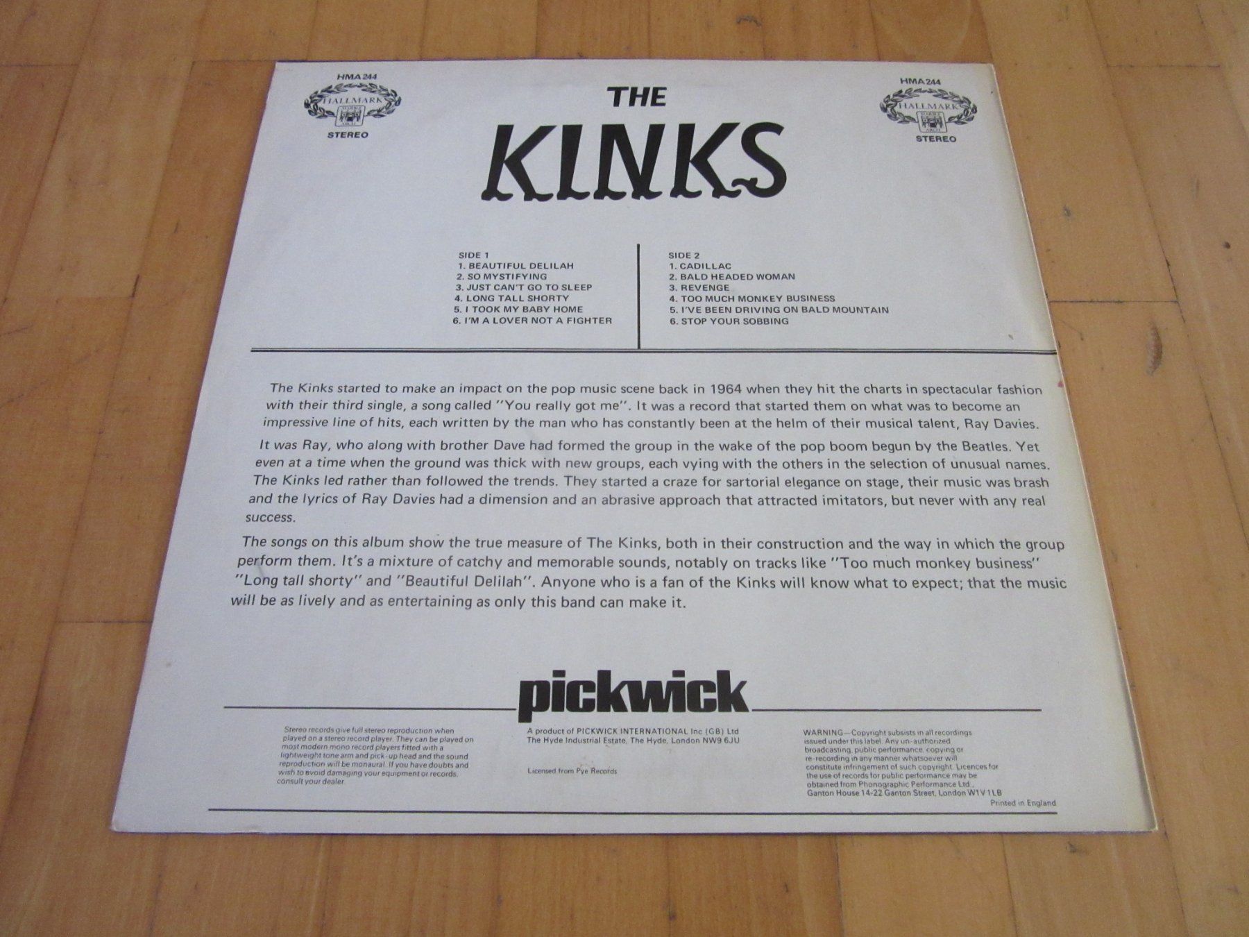 Dischi in vinile: Langspielplatte THE KINKS - KINKS – Usato da Degersheim venduto da Tforelle 1