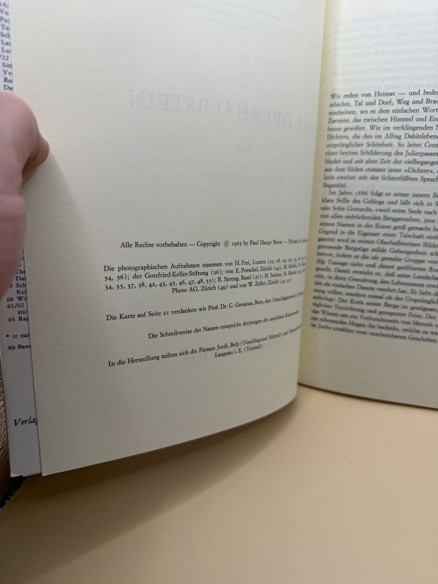 Bücher: Das Oberhalbstein – W. Frei-Cantieni – Gebraucht aus Genève von sho_67qj 4