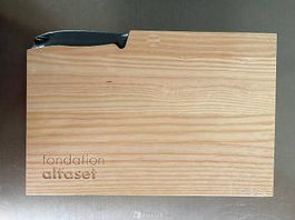 Schneidebett Set Holz Messer