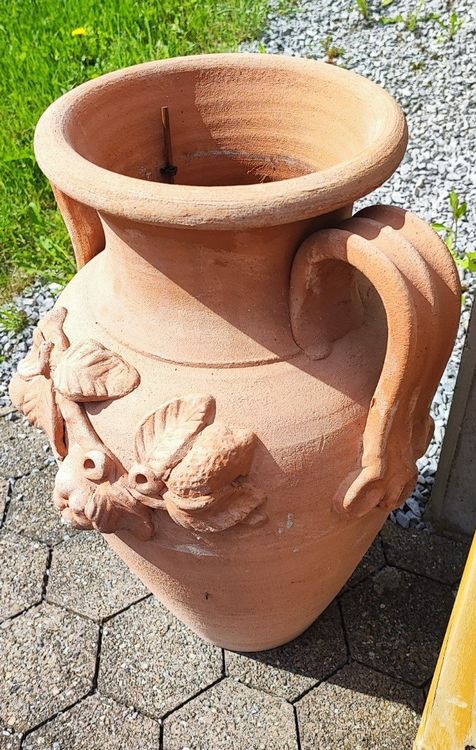 Terrakotta Blumentopf Amphore Garten Deko antik groß Kaufen auf Ricardo