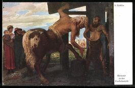 Arnold Böcklin: Kentaur lässt sich bei