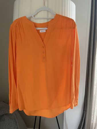 Seidensticker Orange Blouse - Size 36 - NEw