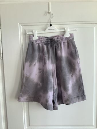Shorts Sweat Stoff Tie Dye von Ninety Percent lila grau XS