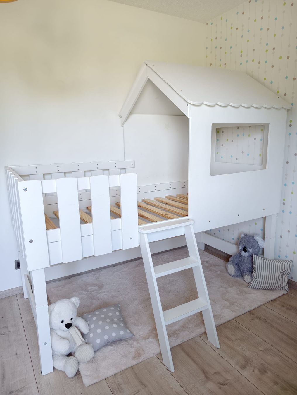Letti: Lit enfant cabane modulable 90x190 cm + sommier + matelas – Usato da Meyrin venduto da san_d666 7