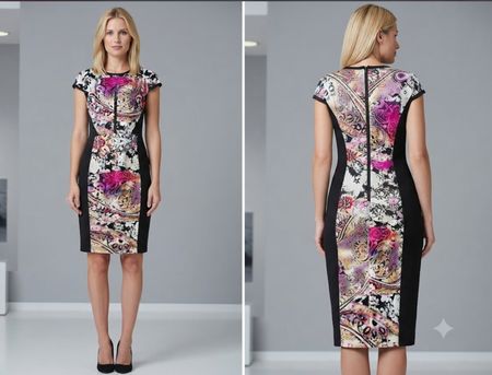 Robe Etro T 44 (M) imprimé multicolore bon état