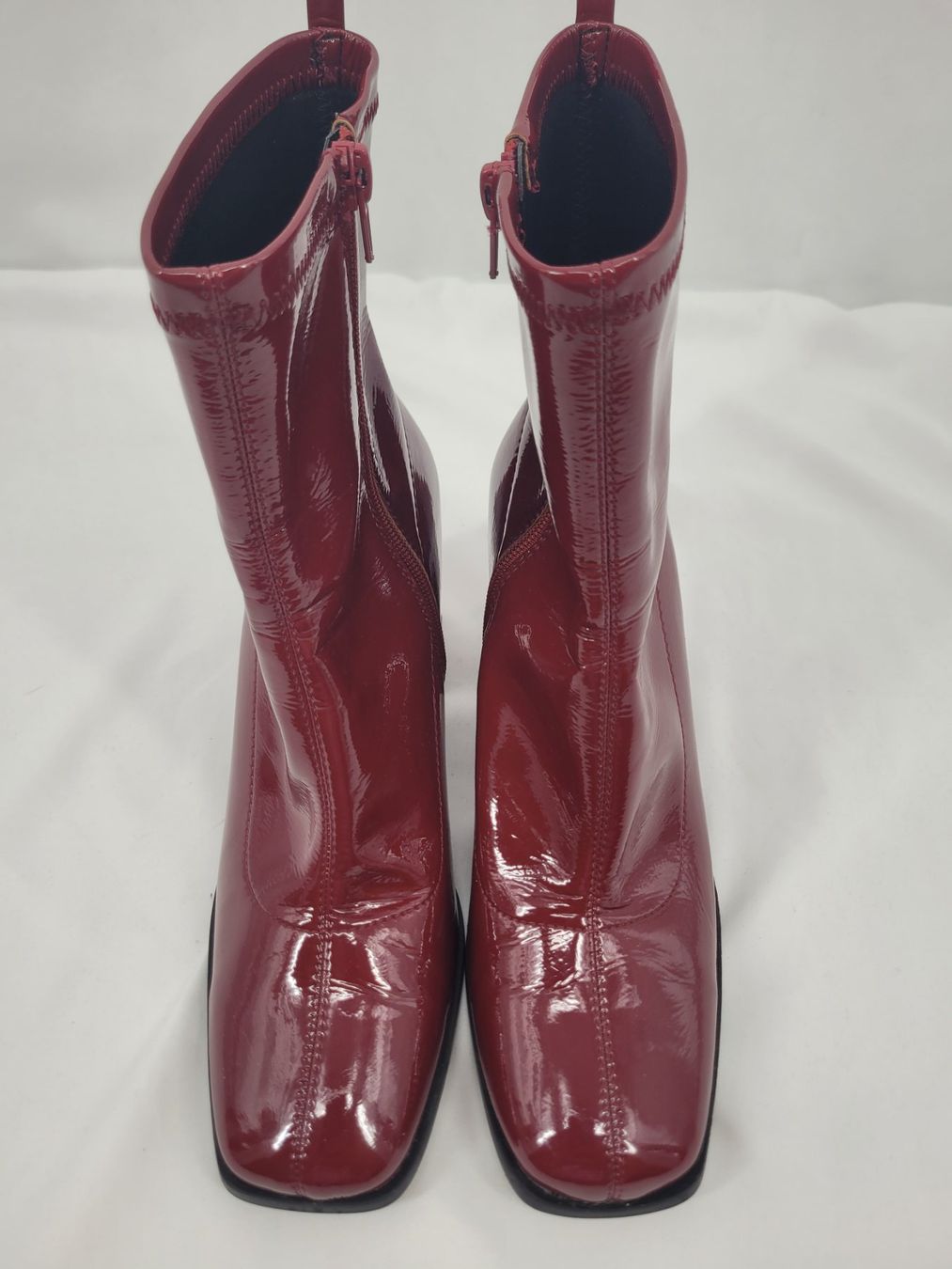 Zalando Chaussures femmes: Bottines talon bordeaux – D'occasion à Lausanne par PlusValue_Lausanne 5